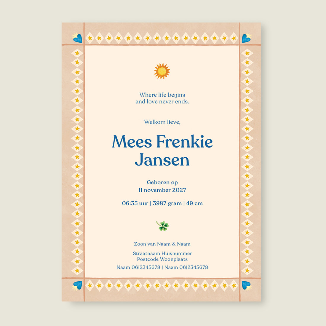 Sample Lovely Lion Heart