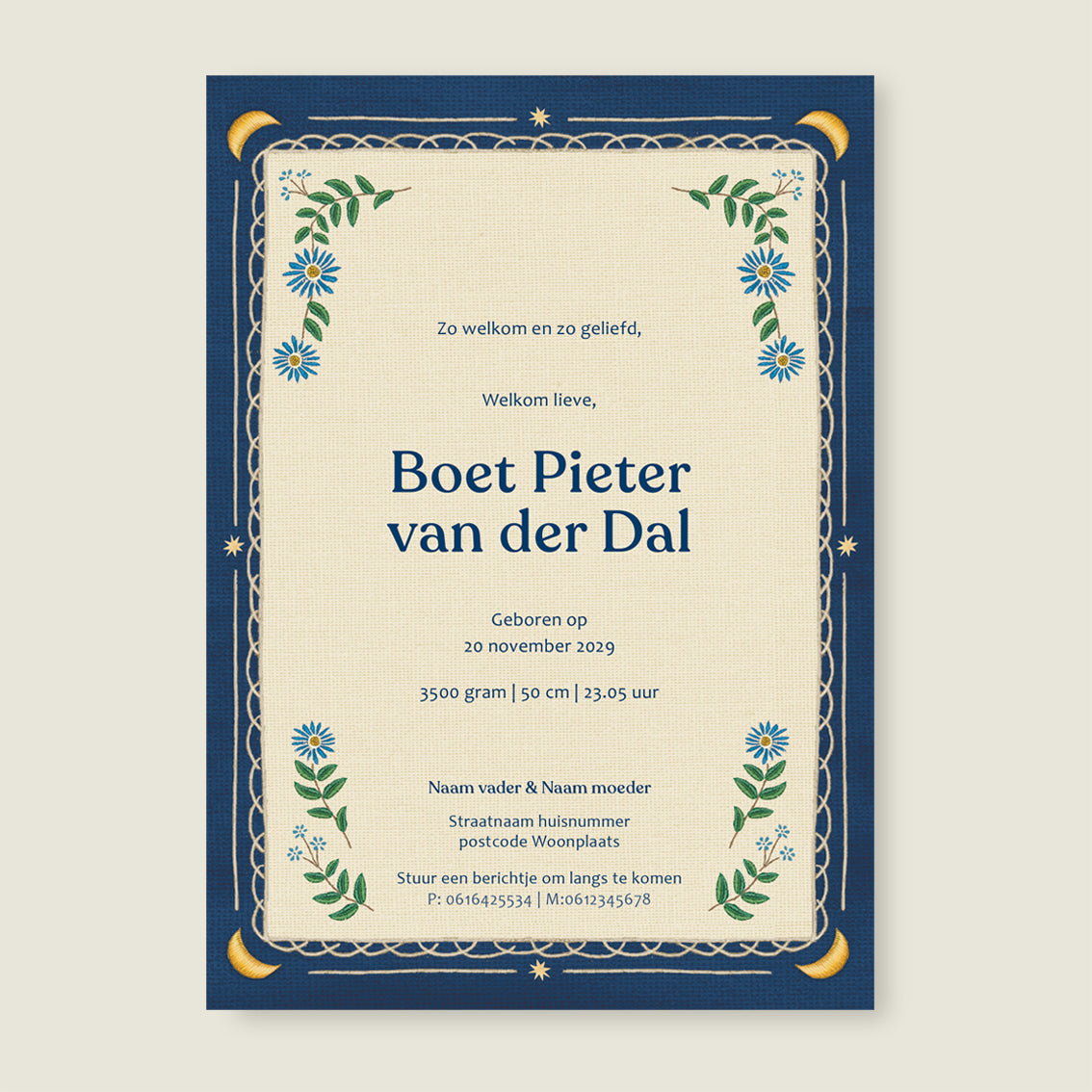 Sample Sleep Tight Dark Blue