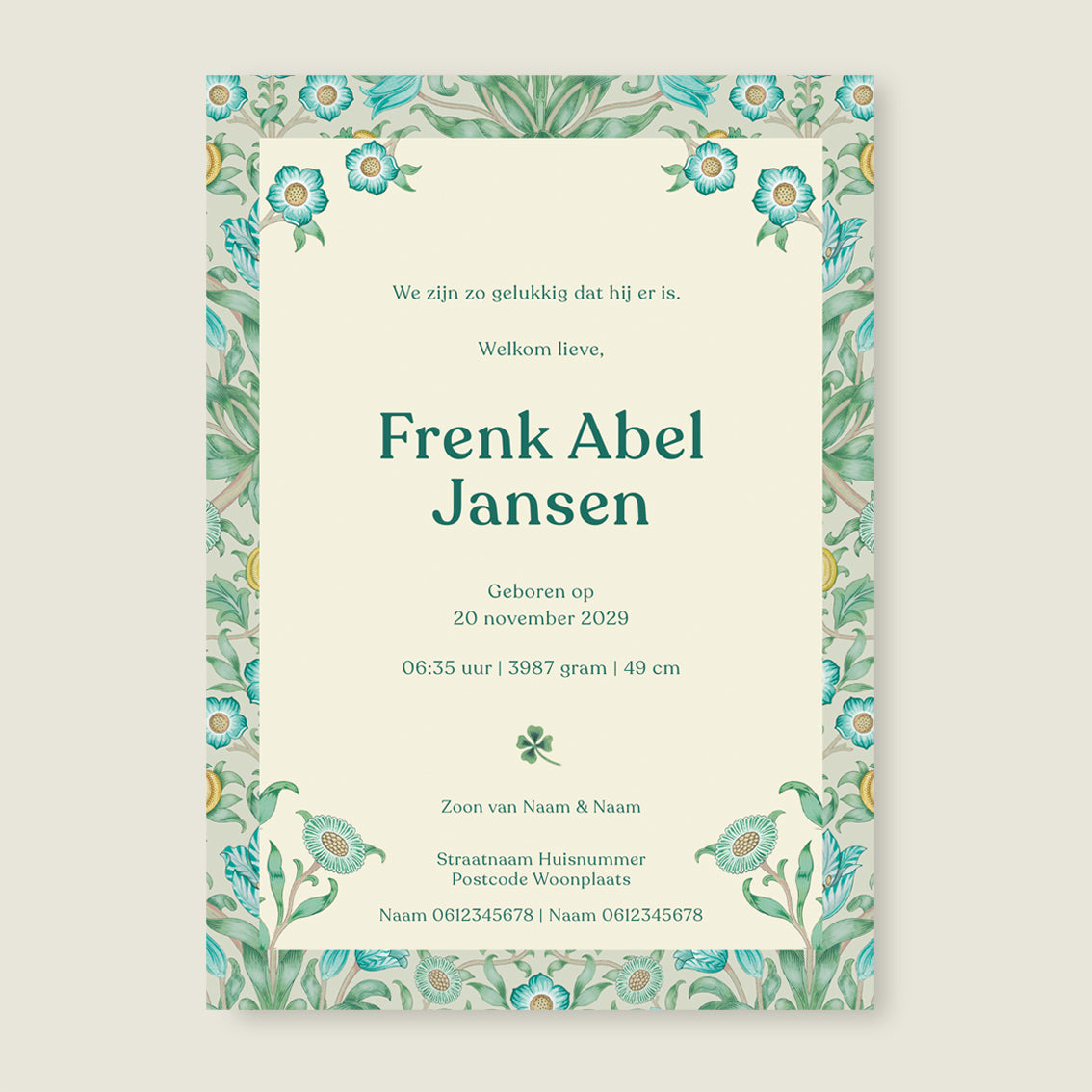 Sample Sleep Tight Flowers Blue