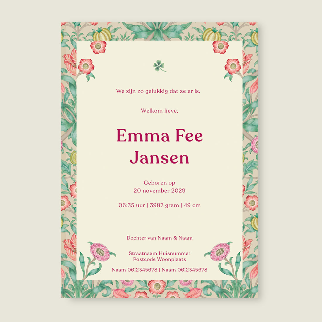 Sample Sleep Tight Flowers Pink