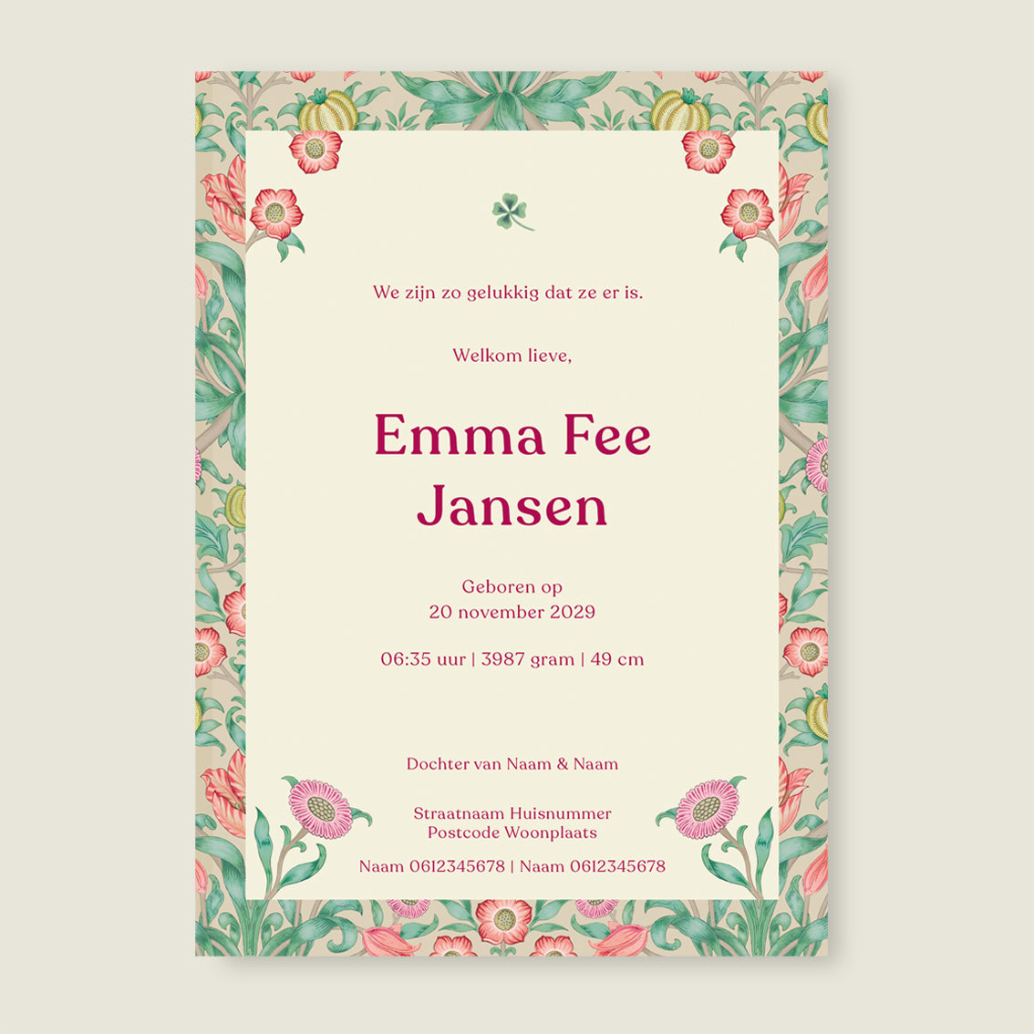 Sample Sleep Tight Flowers Pink