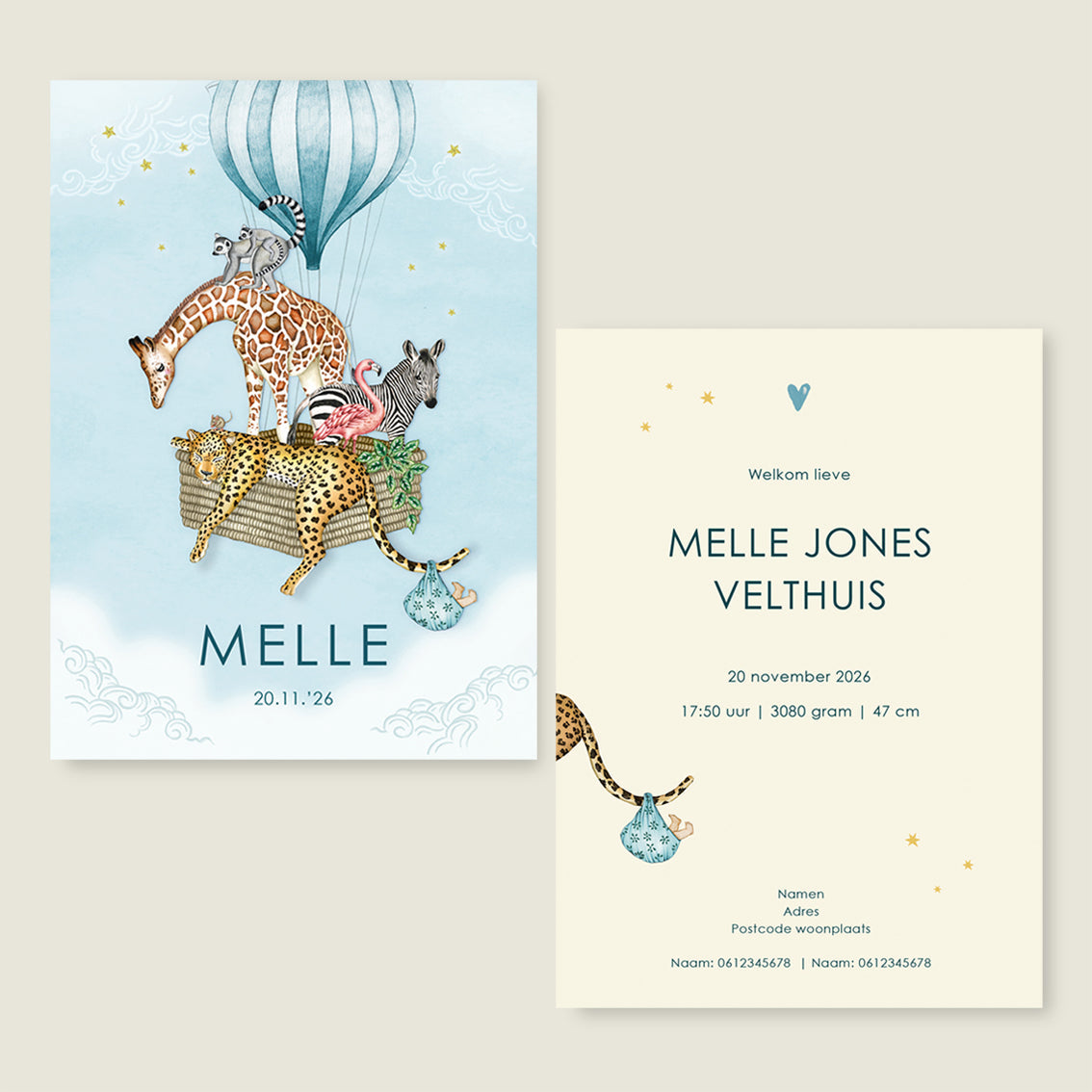 Sample Animal Balloon Blue - Story of July