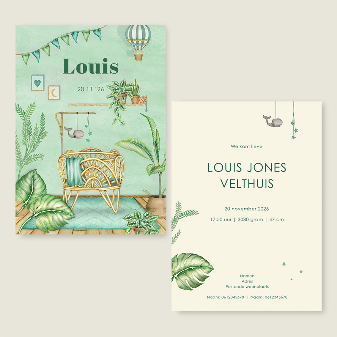 Baby Crib Green - Story of July