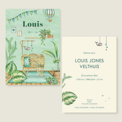 Sample Baby Crib Green - Story of July