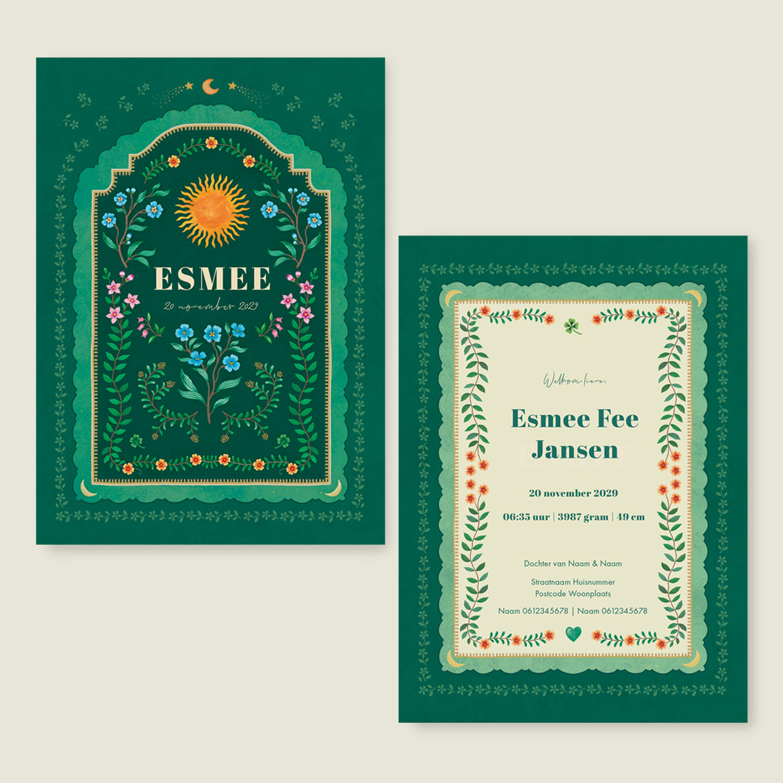 Sample Blooming Sun Green