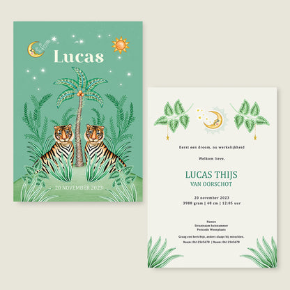 Cute Tiger Light Green - Story of July