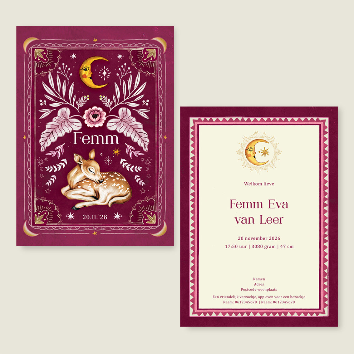 Sample Dear Moon Red - Story of July