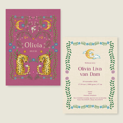 Embroider Panter Pink - Story of July