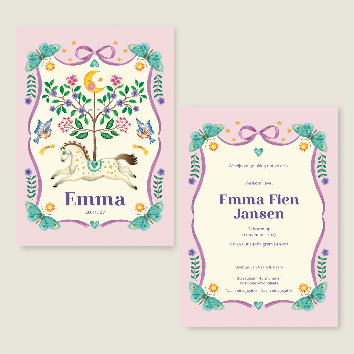 Horse And Butterflys