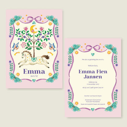 Horse And Butterflys