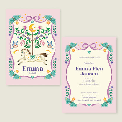 Sample Horse And Butterflys