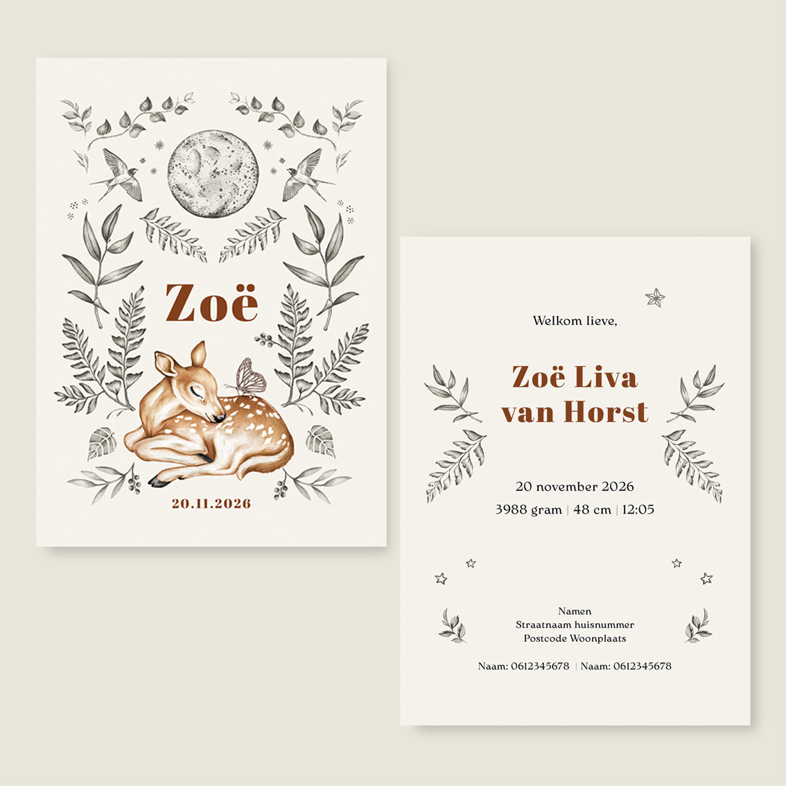 Sample Little Dear Offwhite - Story of July