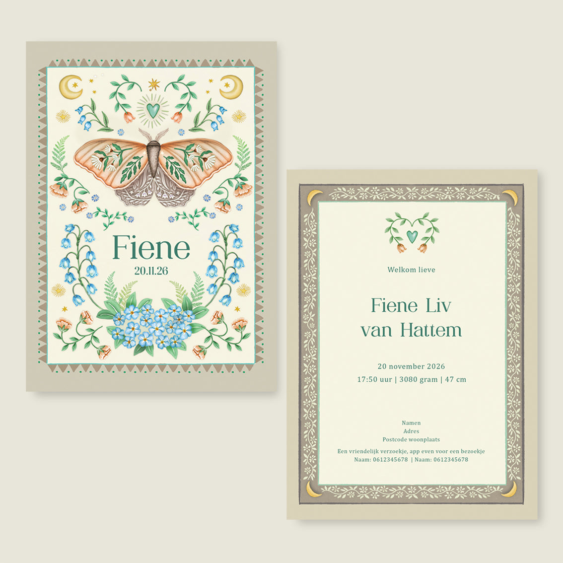 Moon Moth Offwhite - Story of July