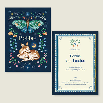 Sample Oh Dear Butterfly Blue - Story of July