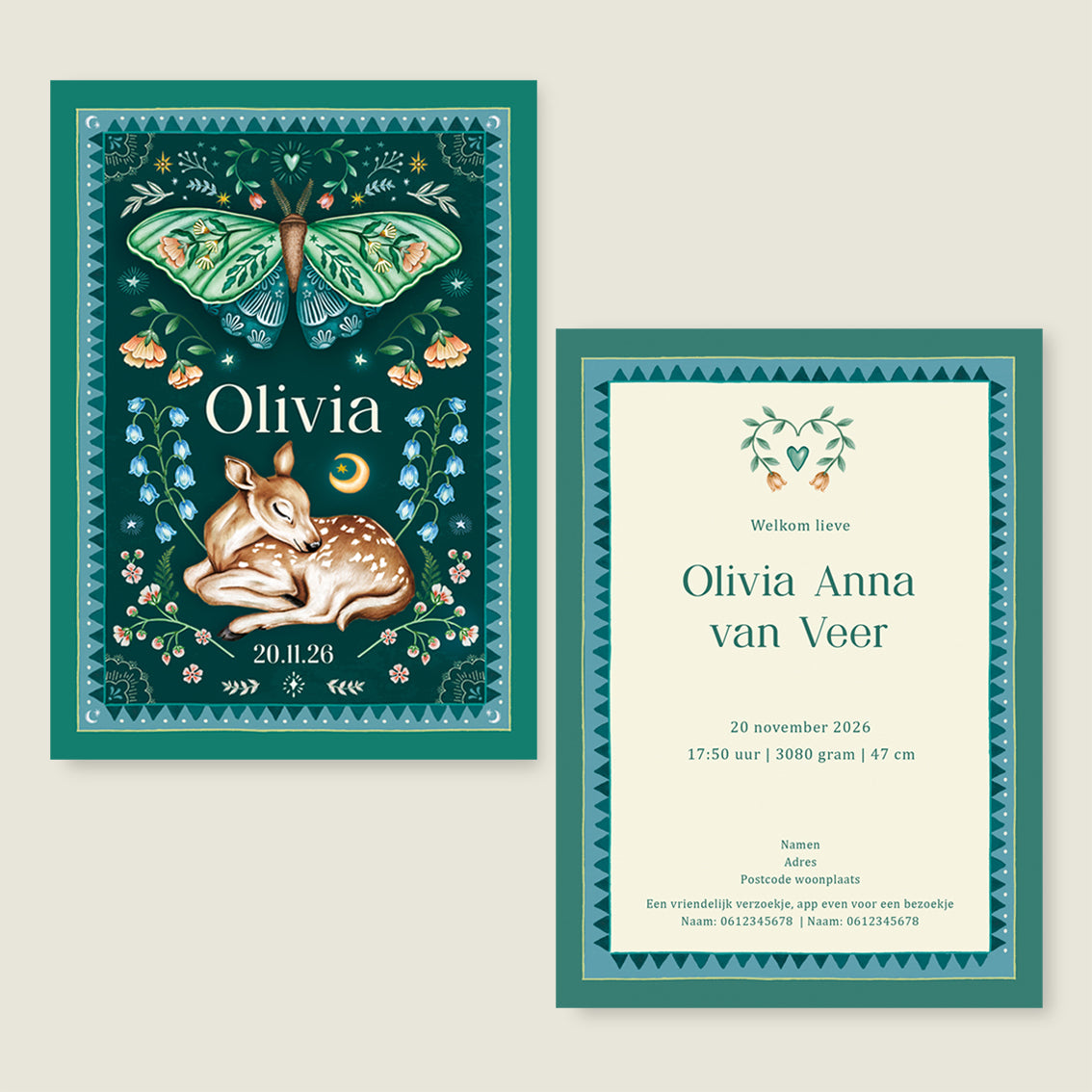 Oh Dear Butterfly Green - Story of July