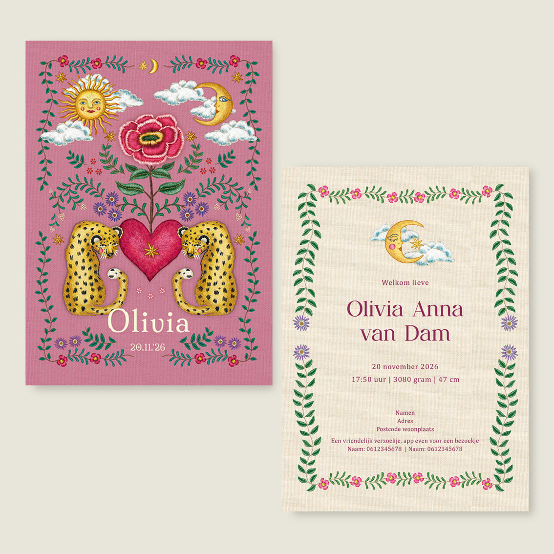 Panter Flower Pink - Story of July