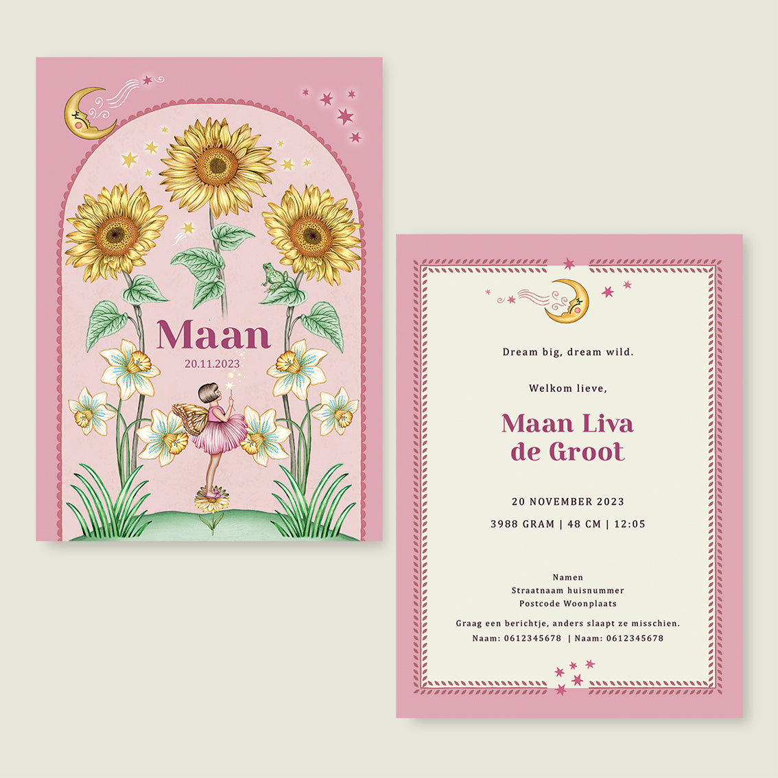 Sun Flowers Roze - Story of July