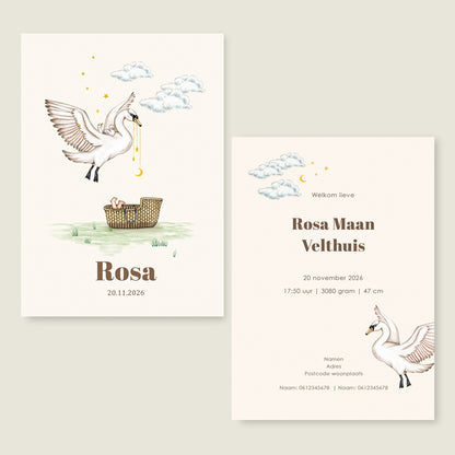 Swan Basket Offwhite - Story of July