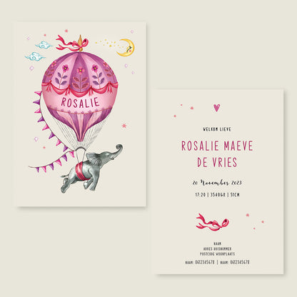 Elephant Balloon Lila - Story of July