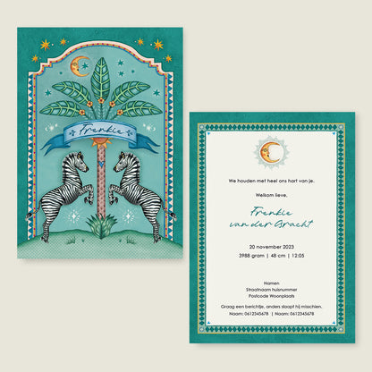 Zebra Palms Green - Story of July