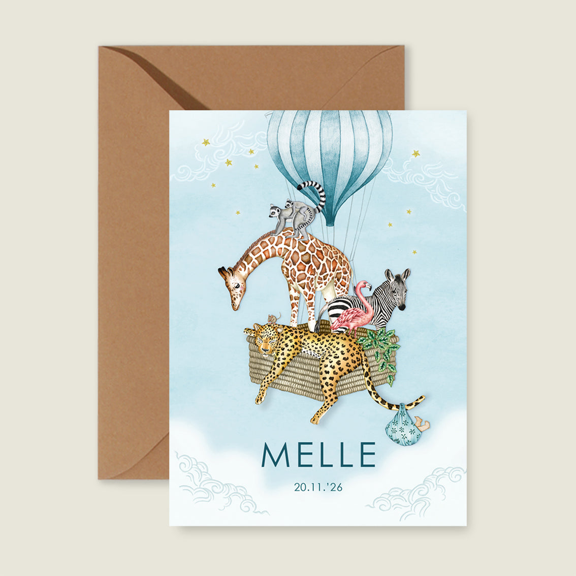 Sample Animal Balloon Blue - Story of July