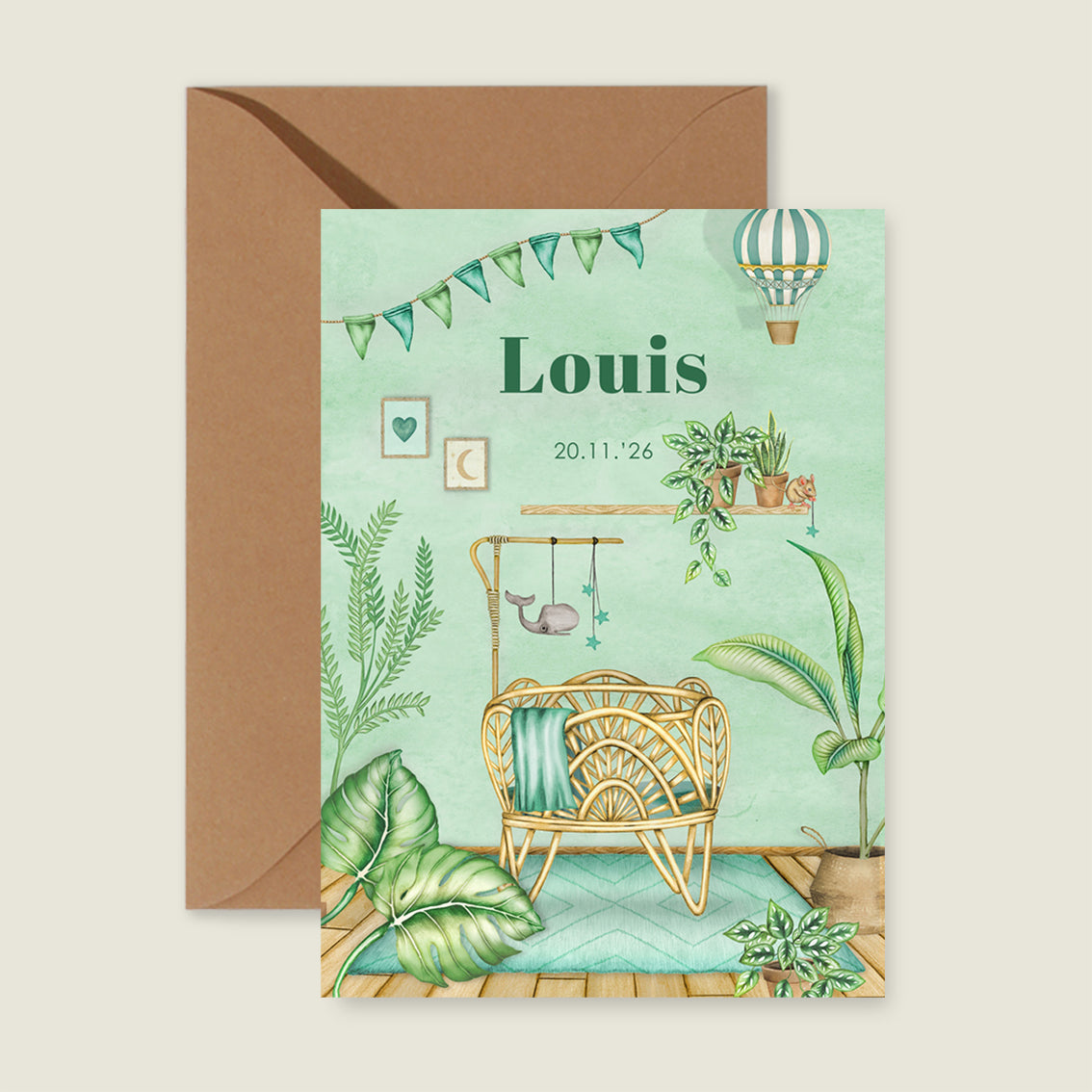 Baby Crib Green - Story of July