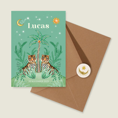 Cute Tiger Light Green - Story of July