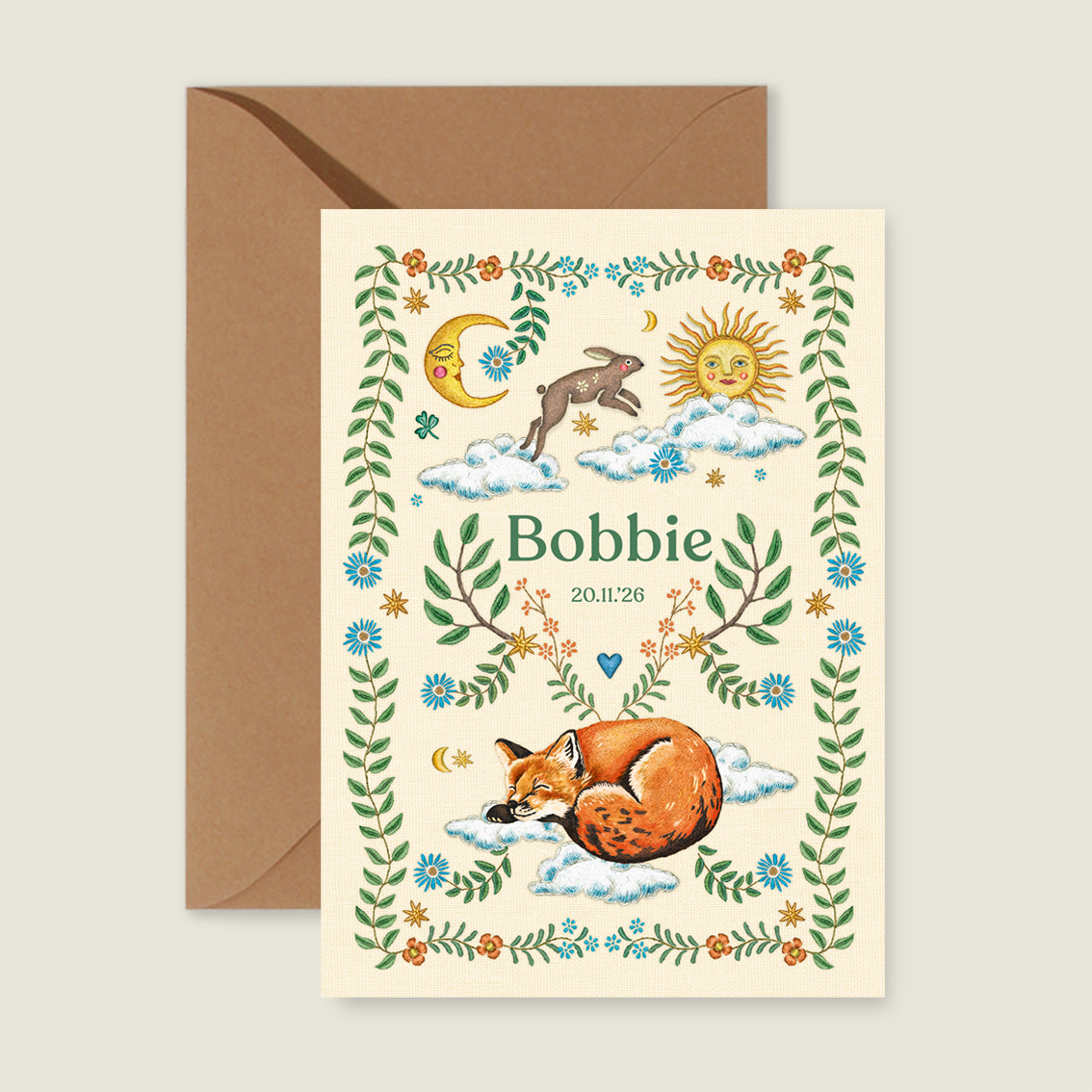 Sample Embroider Rabbit Offwhite - Story of July