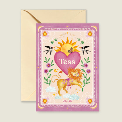 Lovely Lion Heart Pink