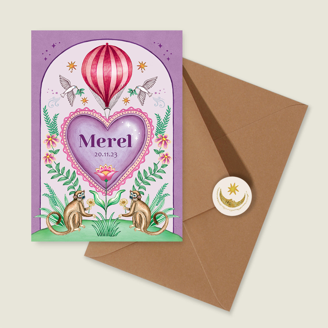 Monkey Heart Paars - Story of July