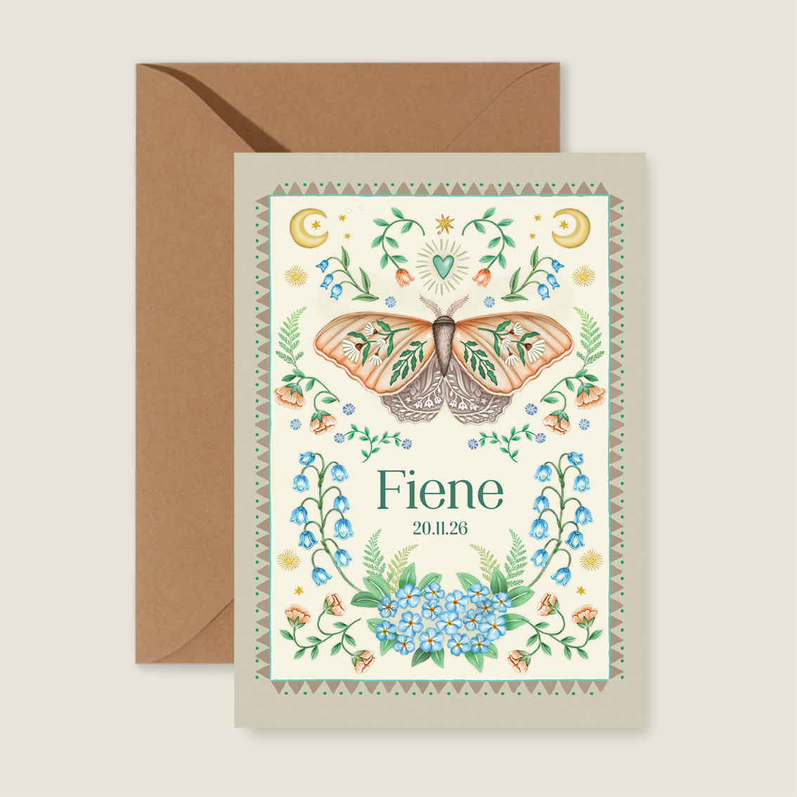 Sample Moon Moth Offwhite - Story of July