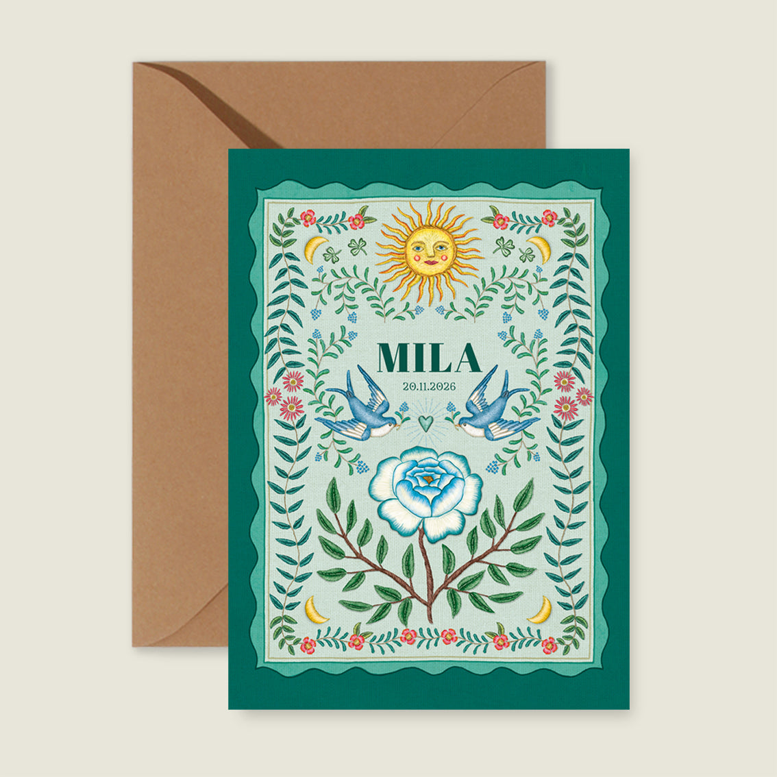 Sparrow Birds Green - Story of July