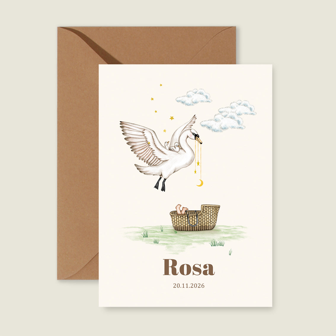 Swan Basket Offwhite - Story of July