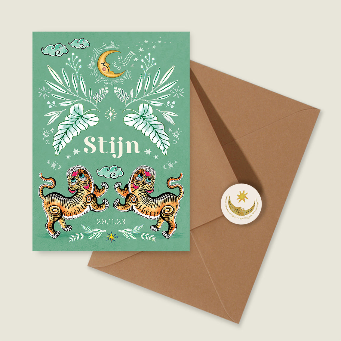 Two Pretty Tigers Groen - Story of July