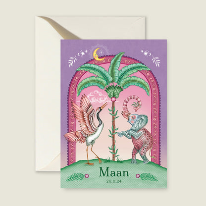 Crane Bird And The Elephant Paars - Story of July