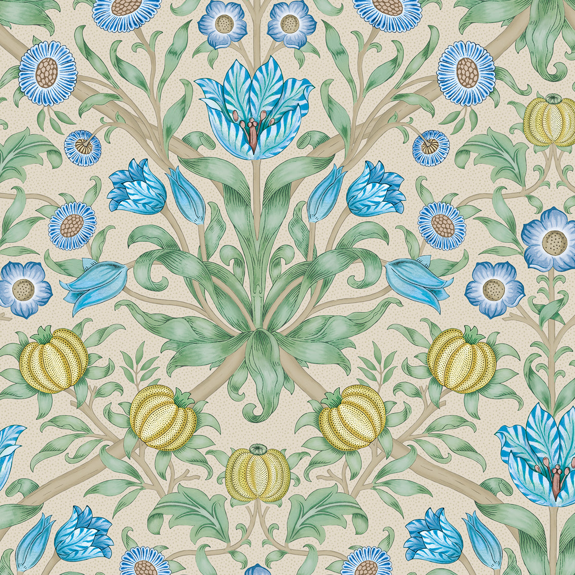 Blooming Flowers Blue