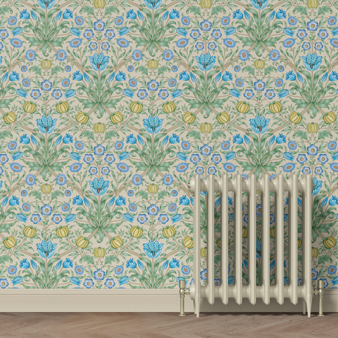 Blooming Flowers Blue