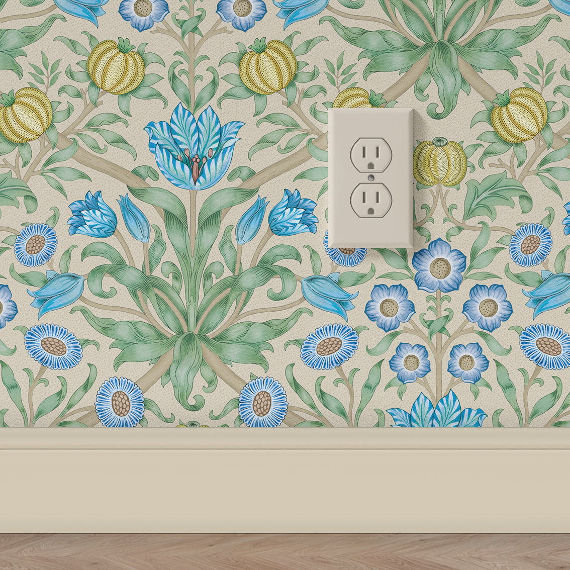 Blooming Flowers Blue