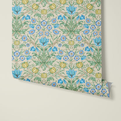 Blooming Flowers Blue