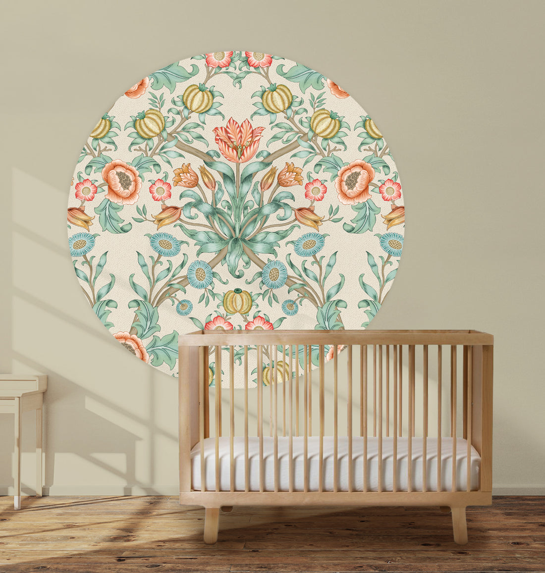 Behangcirkel Blooming Flowers Terra - Story of July