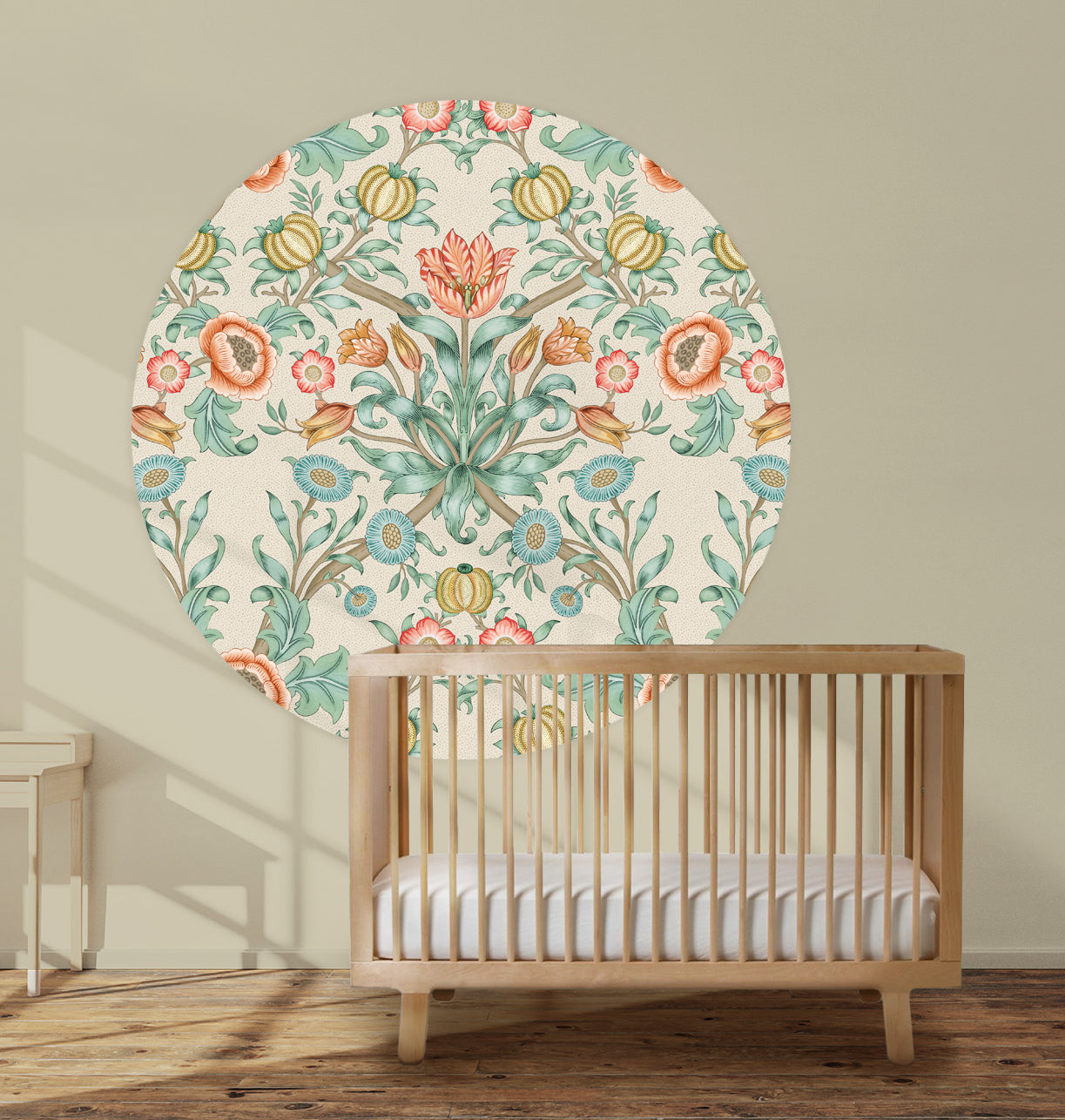 Behangcirkel Blooming Flowers Terra - Story of July