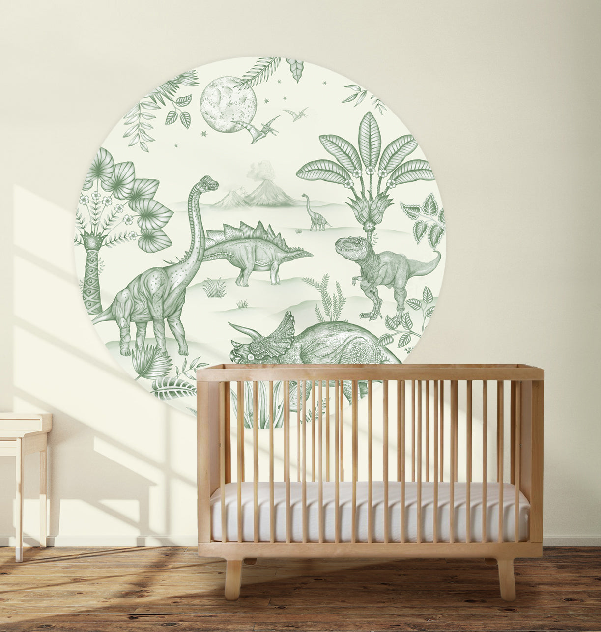 Behangcirkel Dinoland Green
