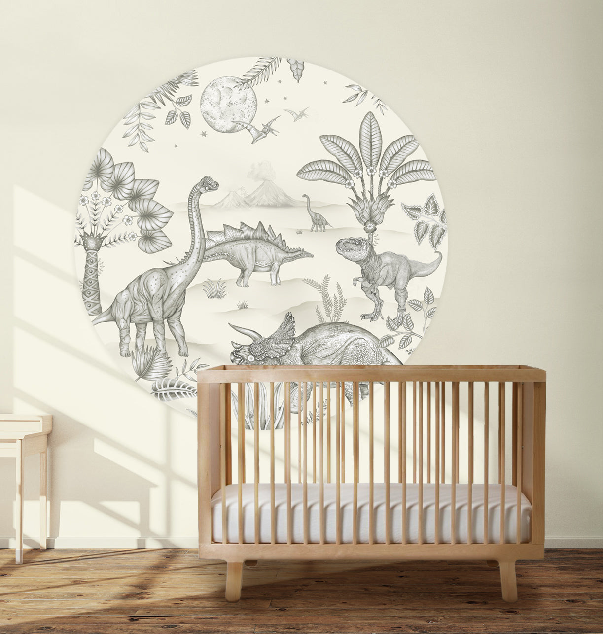 Behangcirkel Dinoland Offwhite - Story of July