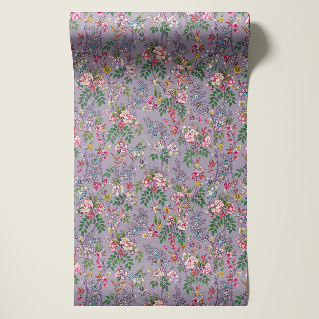 Behangsample Little Flowers Lila