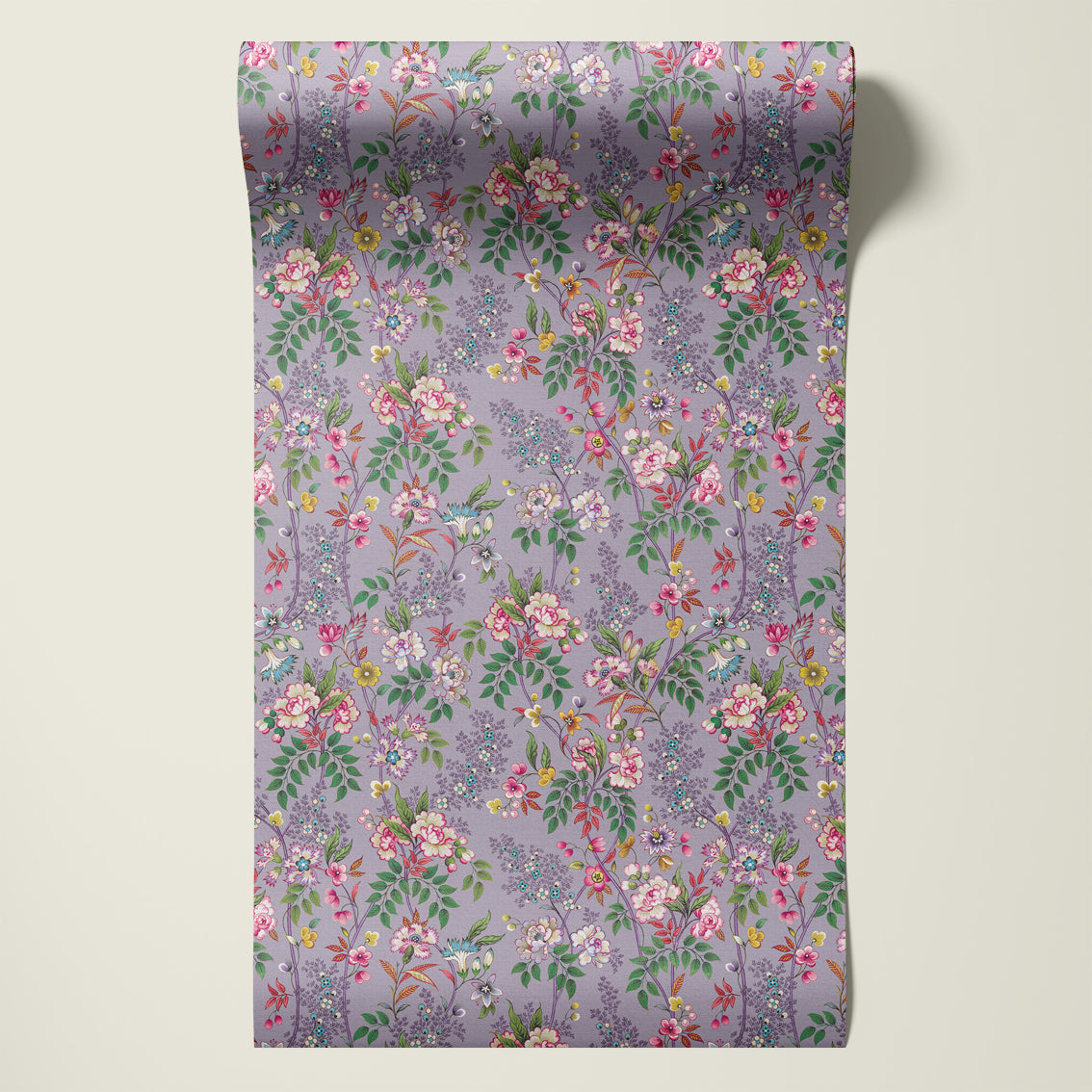 Behangsample Little Flowers Lila