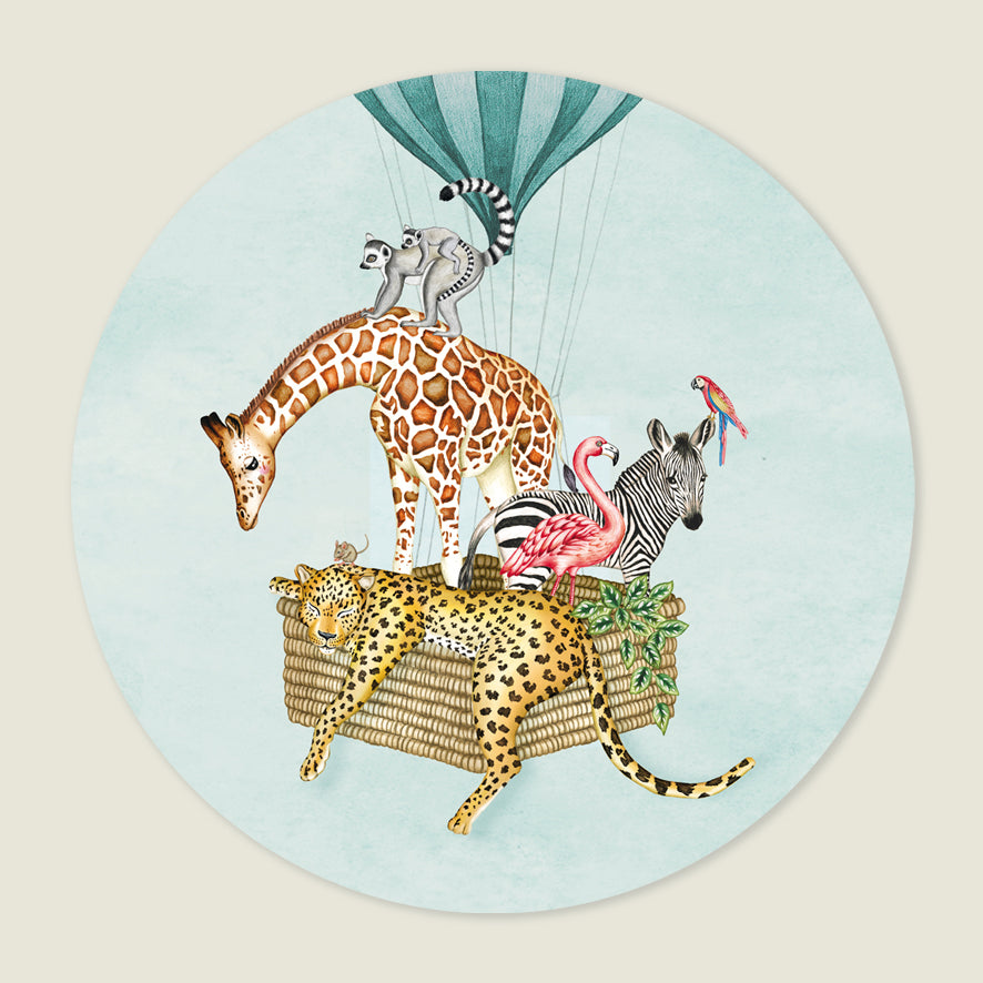 Behangcirkel Balloon Animals - Story of July