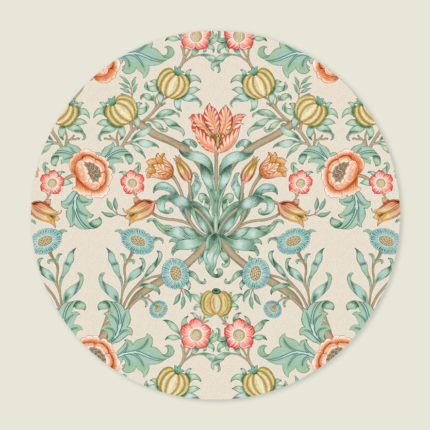 Behangcirkel Blooming Flowers Terra - Story of July