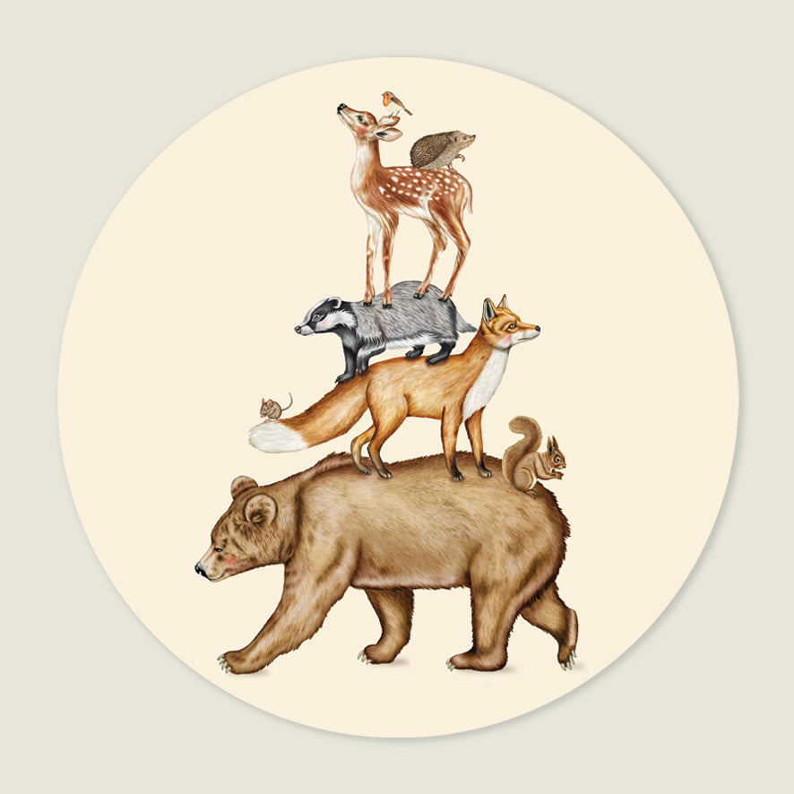 Behangcirkel Bosdieren - Story of July