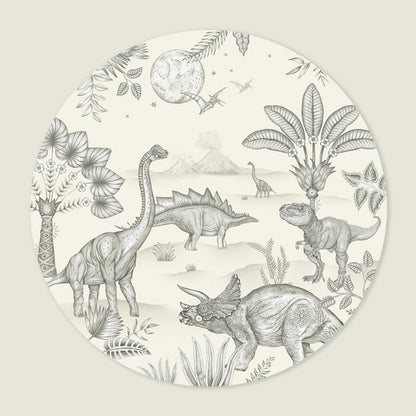 Behangcirkel Dinoland Offwhite - Story of July