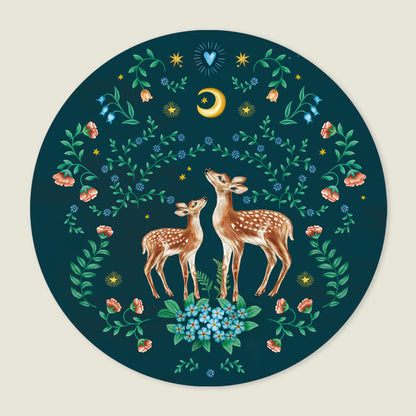 Behangcirkel Little Dear Blue - Story of July